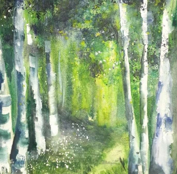 Spring Forest in Watercolor for Beginners