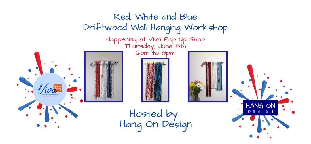 Red, White and Blue Driftwood Wall Hanging Workshop