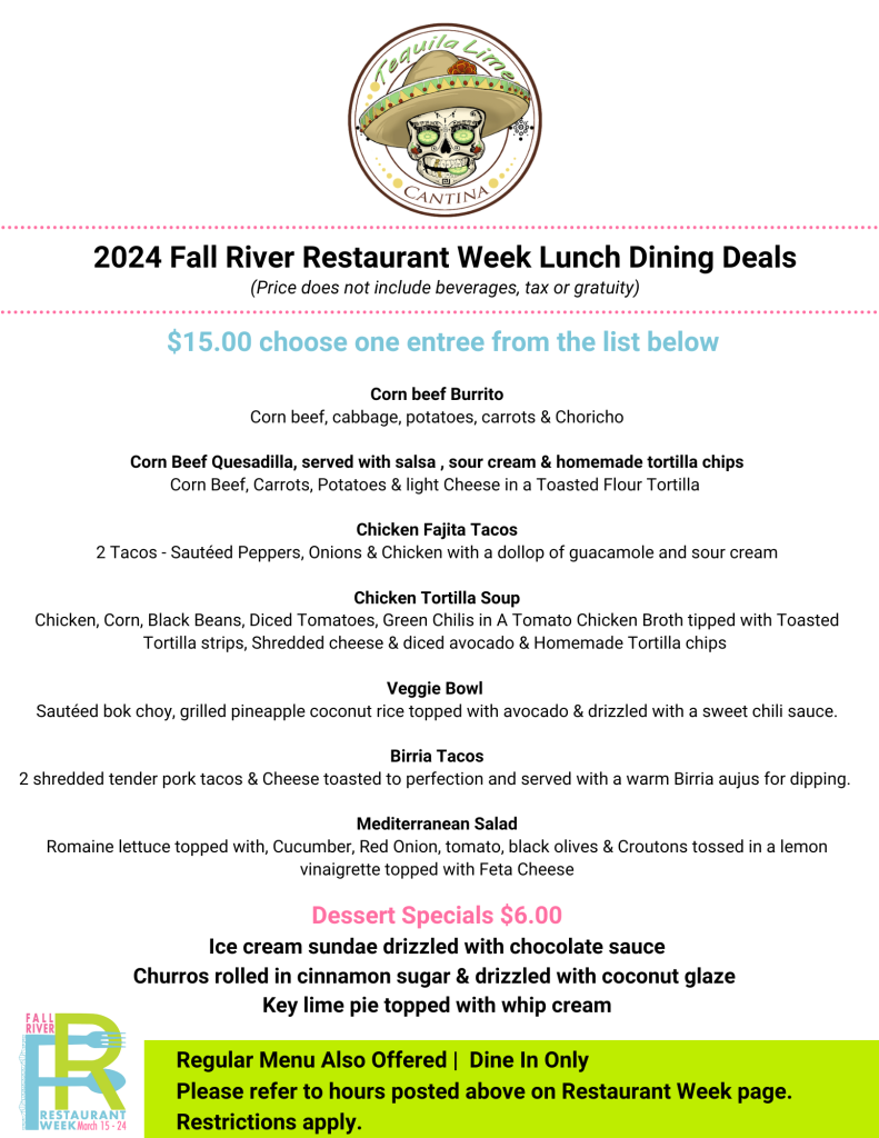 Tequila Lime Cantina Viva Fall River