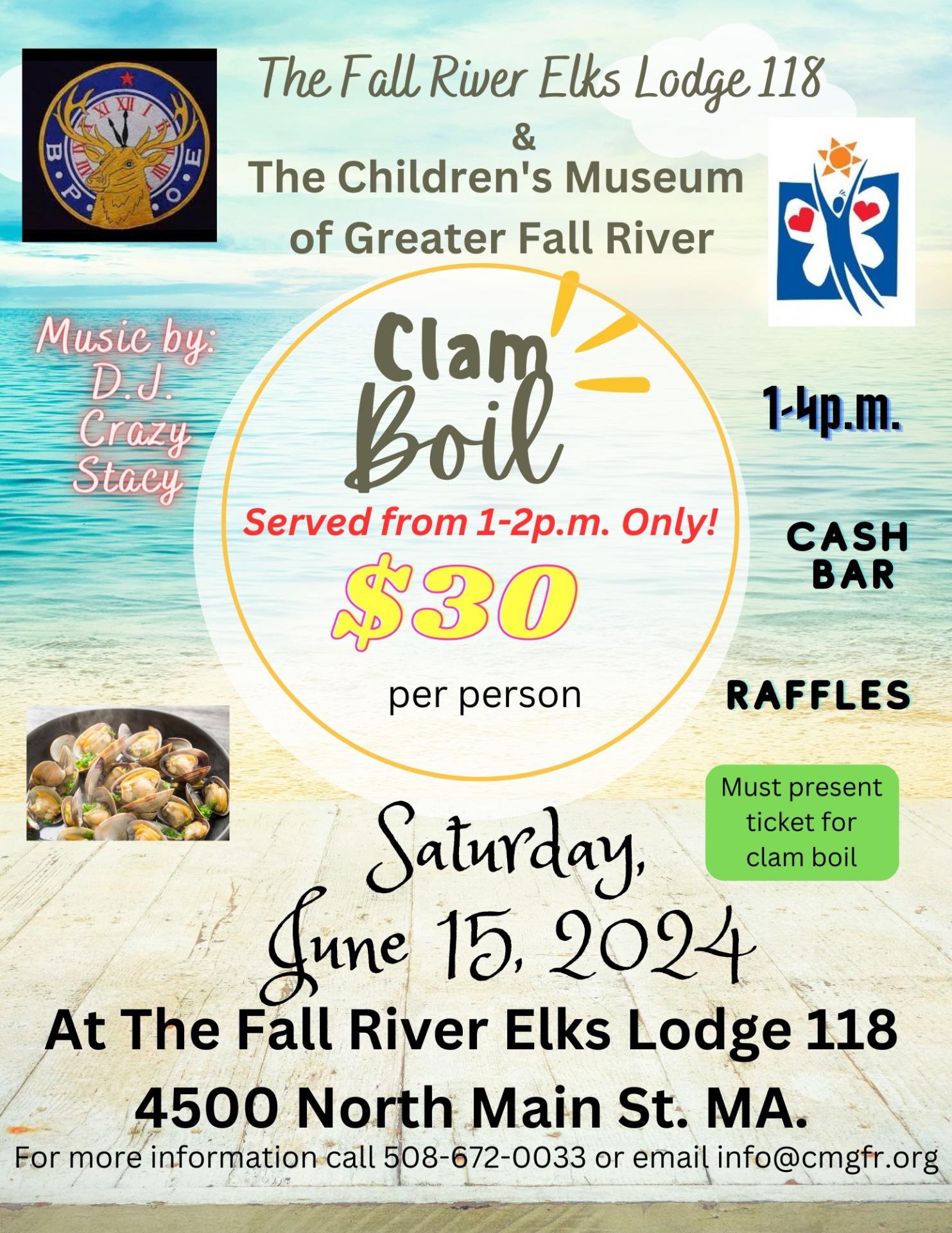 Clam Boil for Children’s Museum Viva Fall River