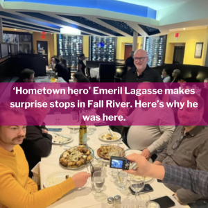‘Hometown hero’ Emeril Lagasse makes surprise stops in Fall River. Here’s why he was here.
