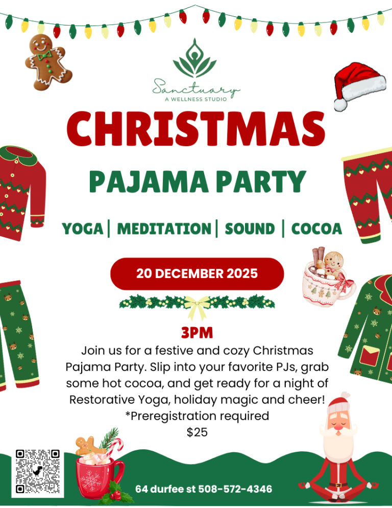 Christmas PJ Restorative Yoga with Meditation and Sound Bath