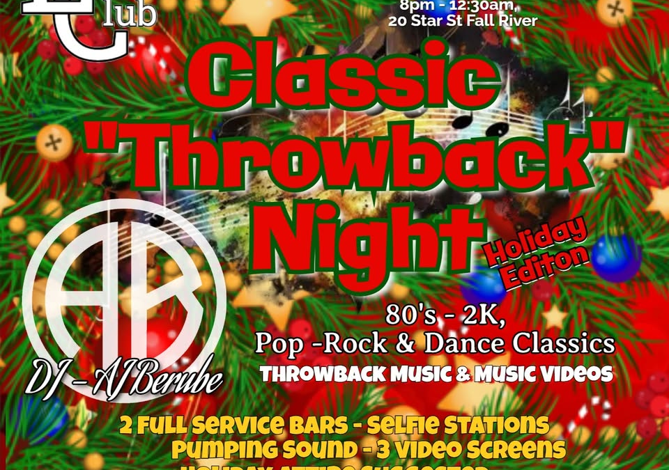 Classic Throwback Night Holiday Edition