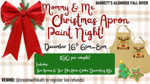 Mommy & Me Christmas Apron Paint Night