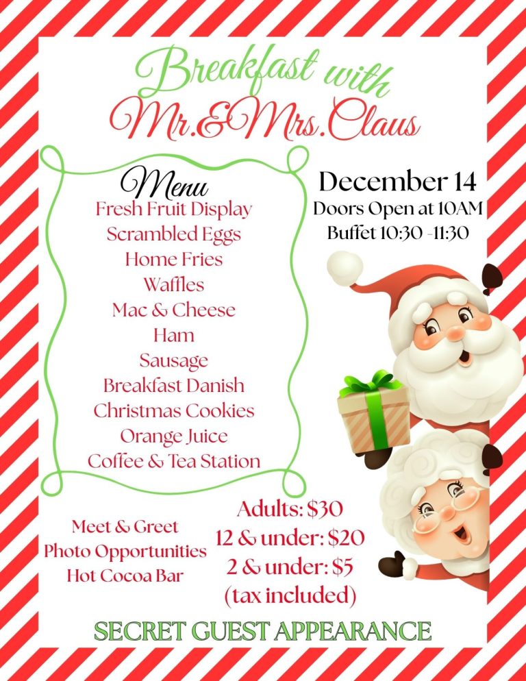 Breakfast with Mr. & Mrs. Claus