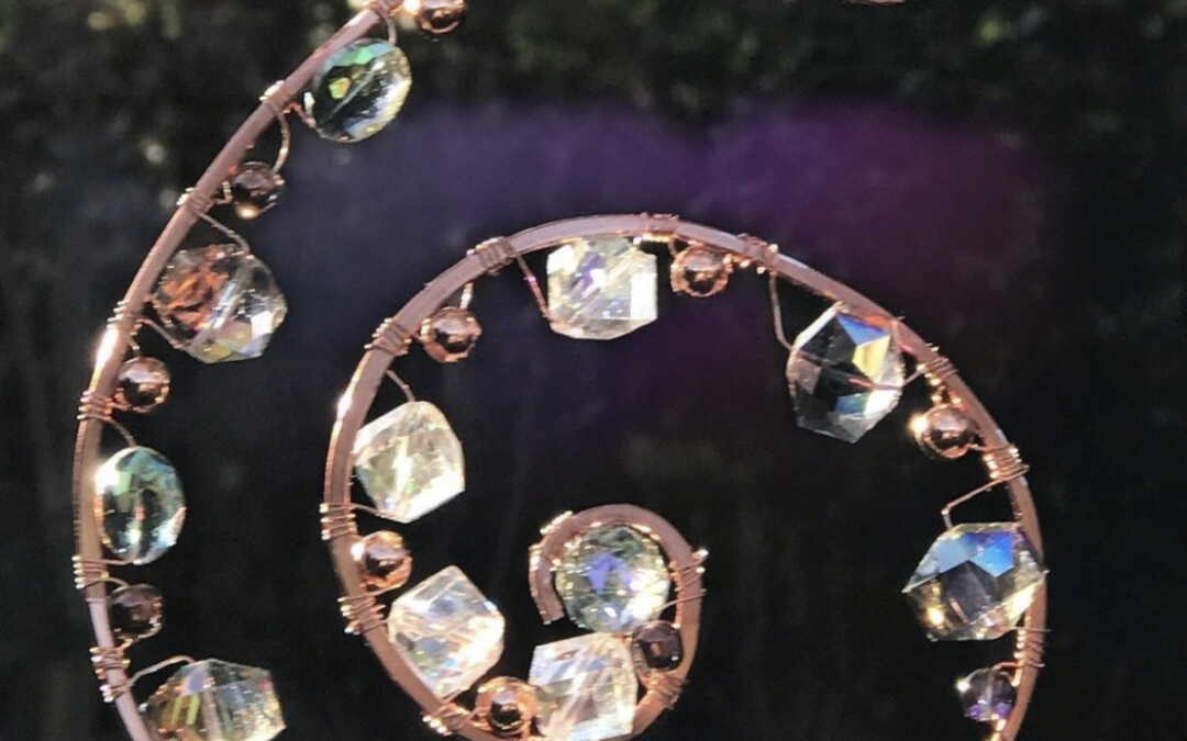 Wire and Bead Crystal Hanger Craft