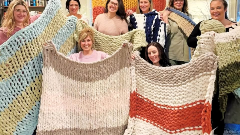 Chunky Knit Blanket Party