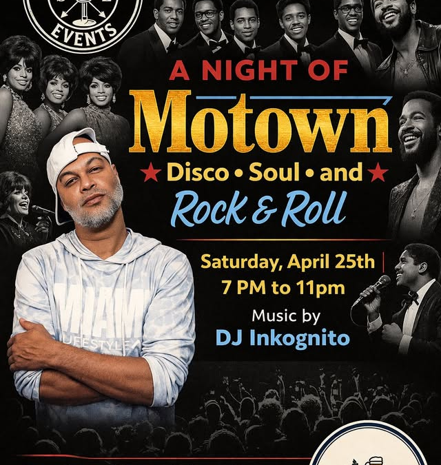 A Night of Motown, Disco, Soul & Rock n’ Roll with DJ Inkognito