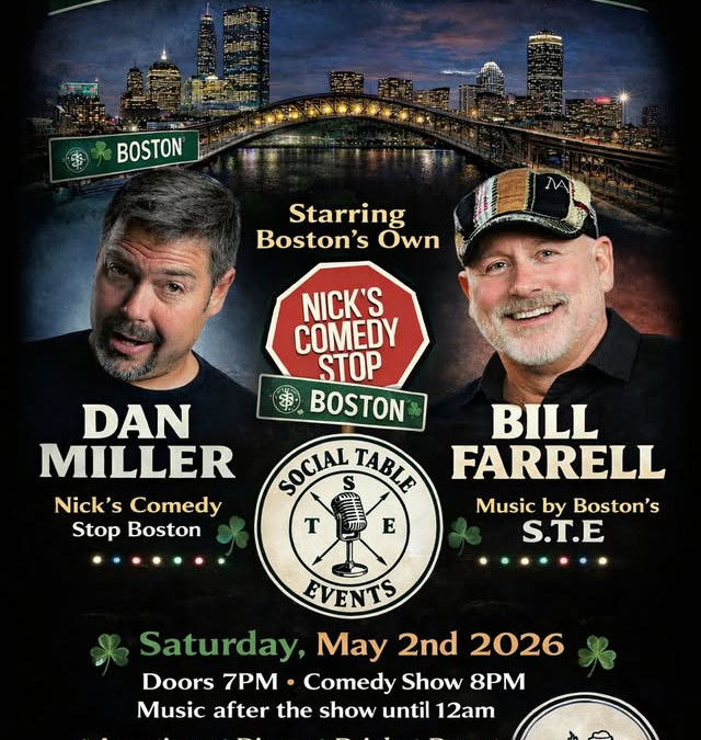 Comedy & Music feat. Boston’s Dan Miller & Bill Farrell