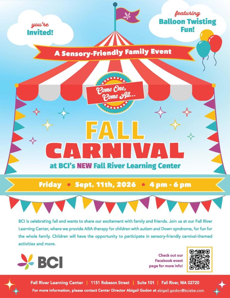 BCI's NEW Fall River Learning Center Sensory-Friendly Open House & Fall Carnival