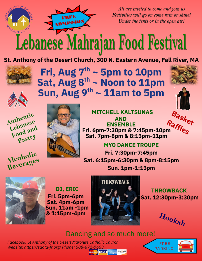 8th Annual Lebanese Mahrajan Food Festival