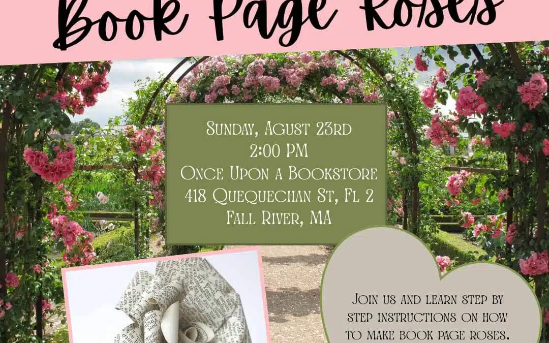 Book Page Roses