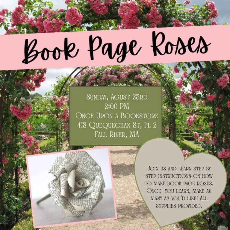 Book Page Roses